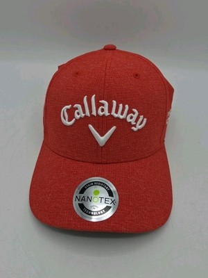 Callaway Chrome Tour Golf Pro Red Heather Baseball Cap Nanotex 5224201 Gear 