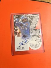 Bobby Witt Jr Signature 8/10 Series One Topps black foil 2026 