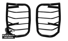 Black Horse Tail Light Guards Black fit 1996-2002 Toyota 4Runner