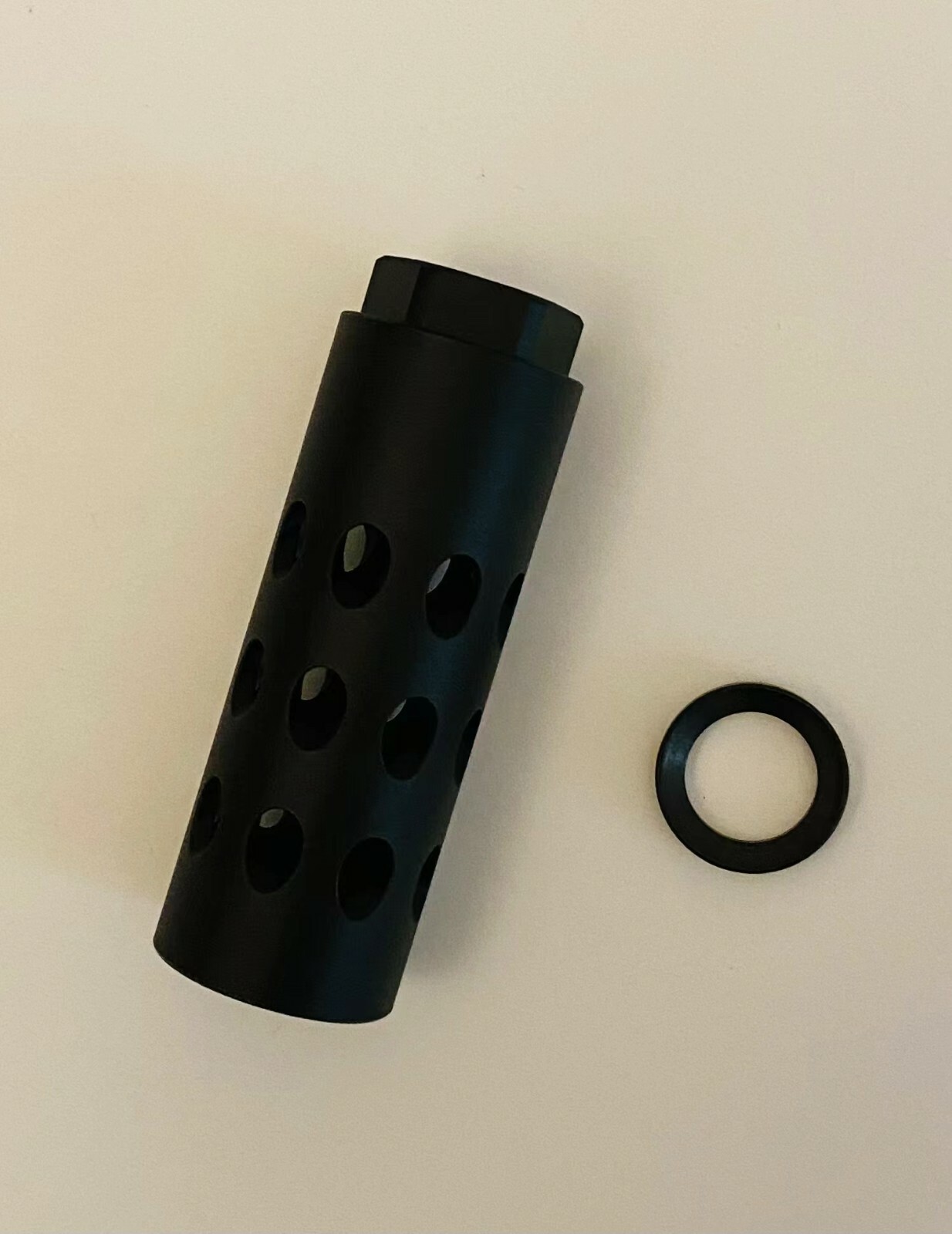 Concussion Rifle Aluminum Black Low Concussion Muzzle Brake Compensator 1/2X28 TPI For ...