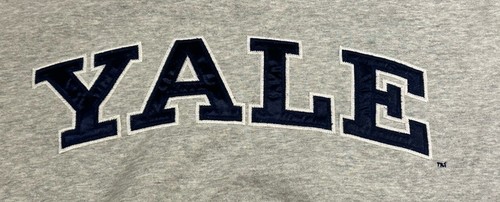 H&M Kids Yale University Gray Sweater with Blue Collar & Cuff Trim EUC FREE SHIP - Picture 2 of 4