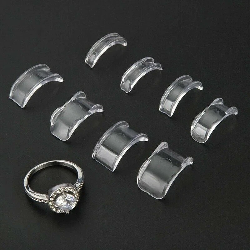 8pcs/set Transparent Ring Size Adjusters Ring Size Adjuster Ring