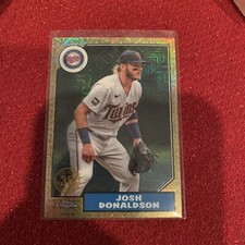 Josh Donaldson Silver Pack Mojo Chrome 2022 Topps Series 1 1987 35th Anniversary