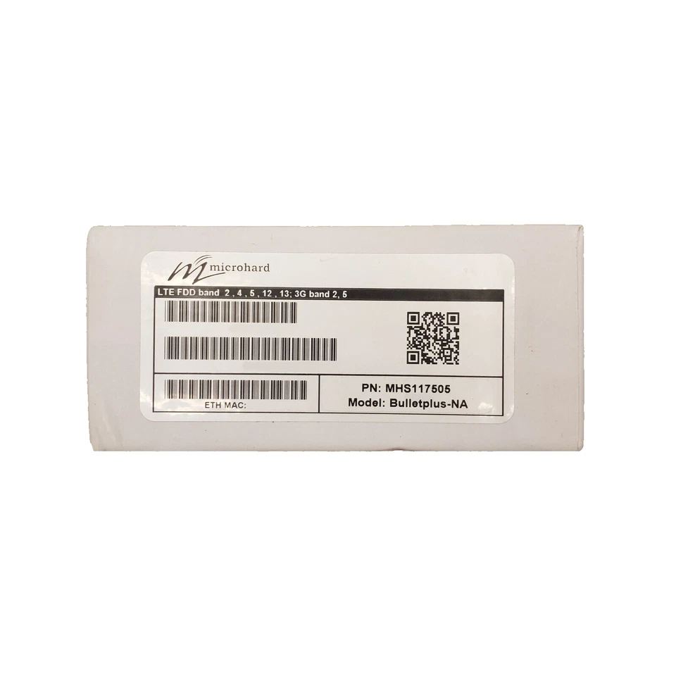 MicroHard Systems BulletPlus-NA 4G/LTE Dual Sim WiFi Ethernet & Serial Gateway - Image 3 of 4