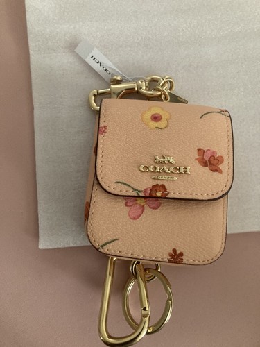 NWT Coach Multi Attachment Keyring Charm Mystical Floral Faded Blush