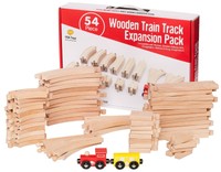 Deluxe Wooden Train Tracks Set For Kids on sale Deluxe Wooden Train Tracks Set For Kids on sale