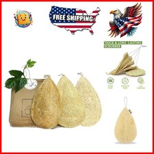 Eco-Friendly Loofah Dishwashing Sponges   3 Pack, Perfect for Non-Stick Surfaces