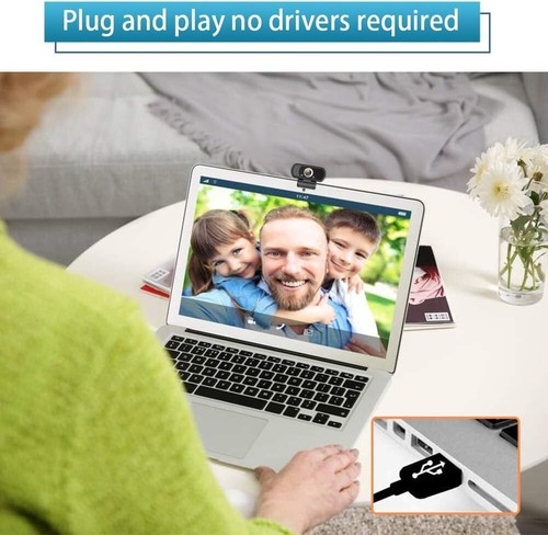 HZQDLN HD Webcam 1080P USB Desktop Laptop Camera with Clip - Picture 5 of 11