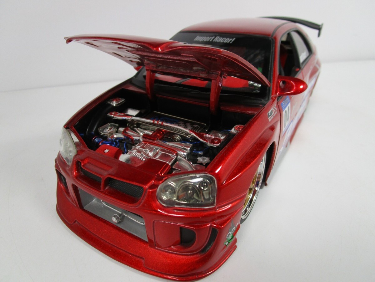 JADA 1/18 IMPORT RACER #04 TEAM ROTORA SUBARU WRX STi USED