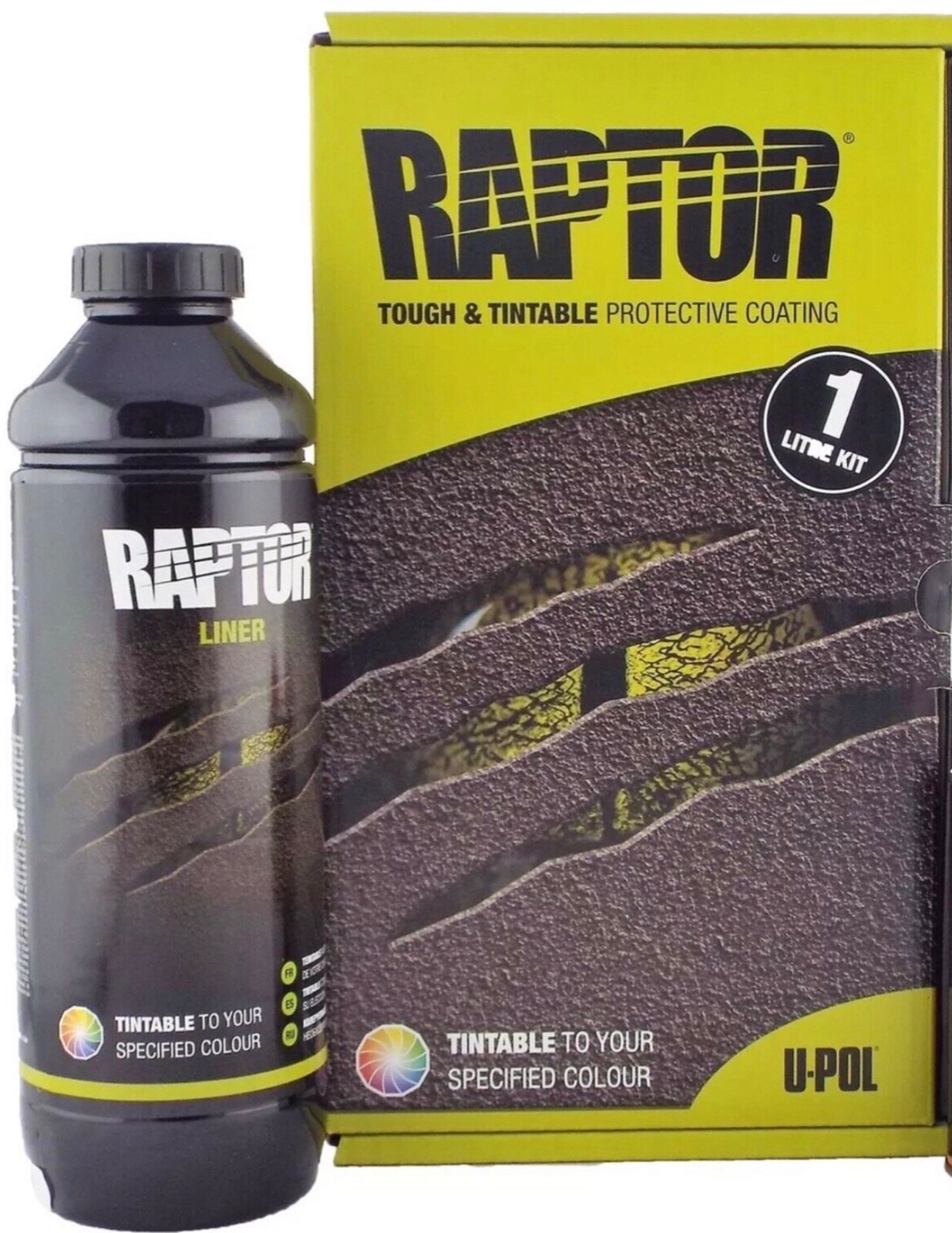 UPOL Raptor TINTABLE + Hardener + Applicator Gun + Inc Tint 100ml 1