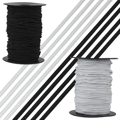 Gummiband 2 mm Rundgummi Gummikordel Gummilitze Gummischnur Mundbedeckung