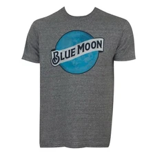 Blue Moon Logo Tee Shirt Grey