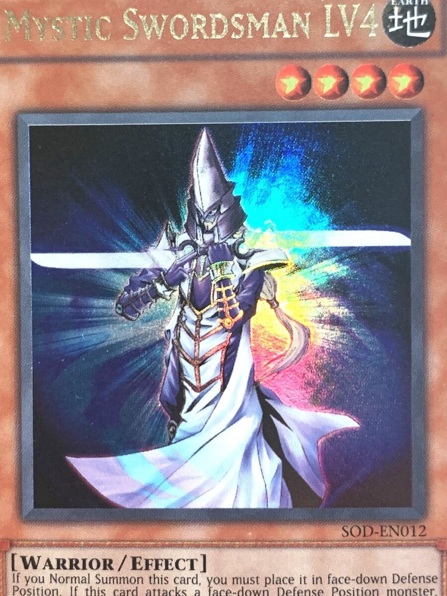 yugioh MYSTIC SWORDSMAN LV4 SOD-EN012 Unlimited Edition yugioh MYSTIC SWORDSMAN LV4 SOD-EN012 Unlimited Edition