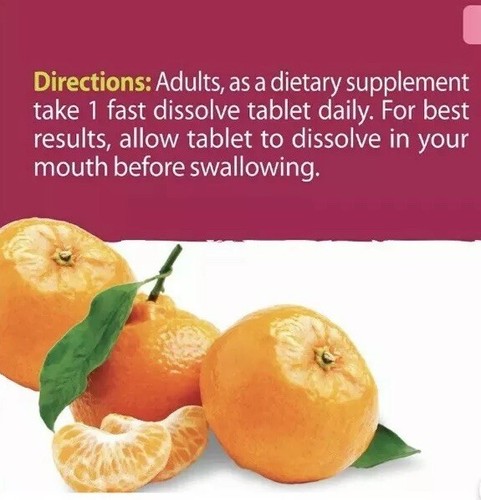 Healthy Delights Heart Health Fast Dissolves 60 Tablets Tangy Tangerine 9/2020 - Picture 4 of 5