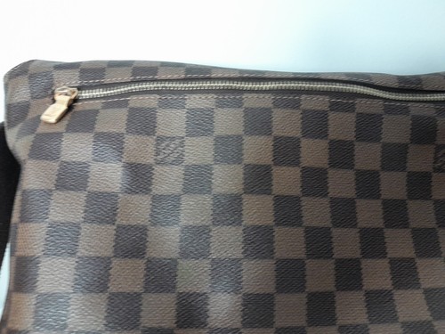 LOUIS VUITTON Brooklyn MM Shoulder Bag Damier Ebene Leather Brown CA 1009 - Picture 11 of 24