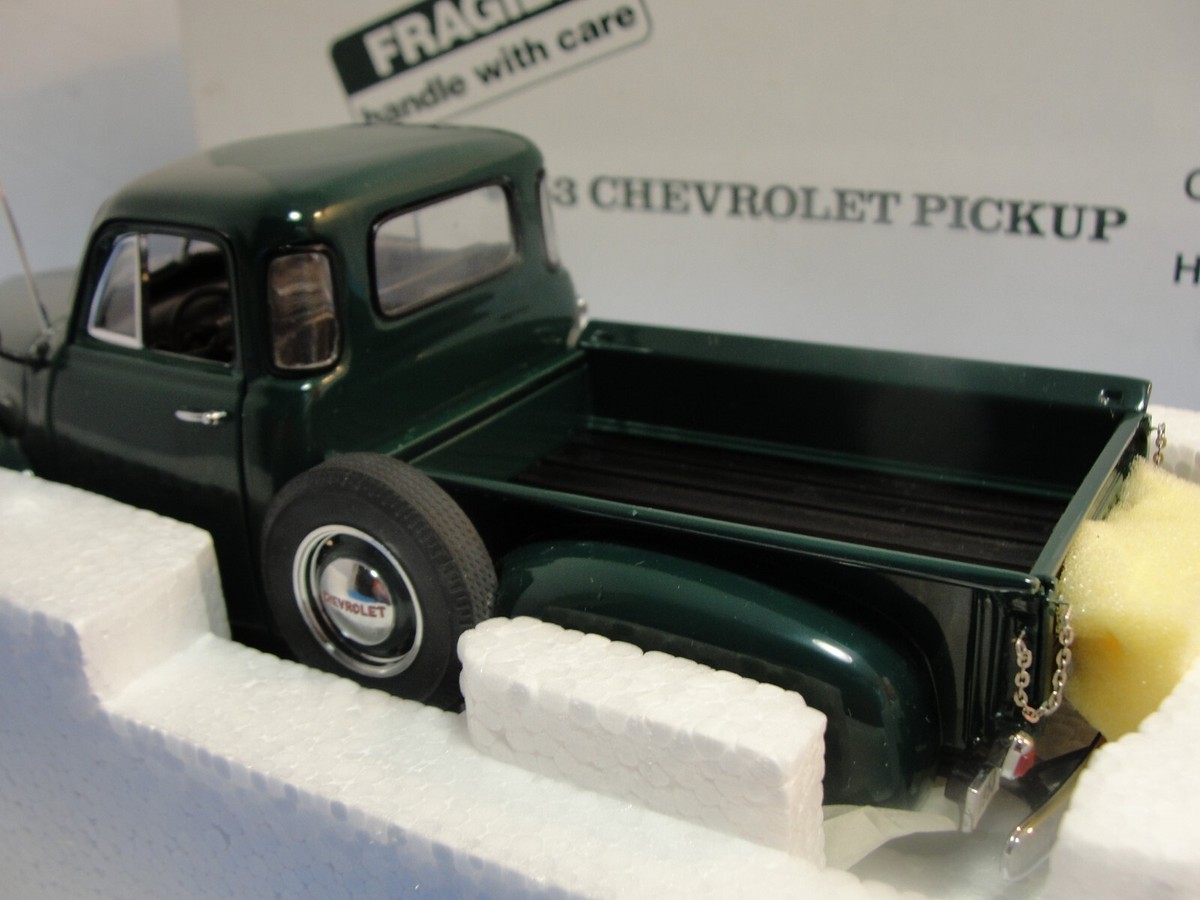Danbury Mint 1/24 1953 Chevrolet Pick Up Truck Dark Green Diecast