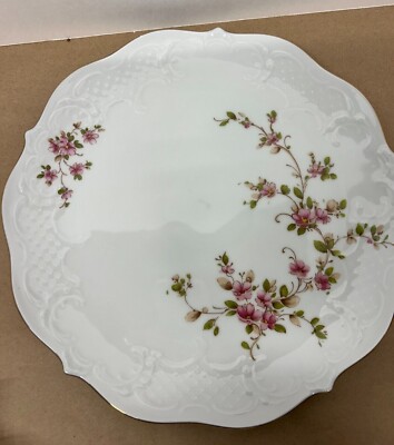 LINDNER HANDARBEIT PORCELAIN W.GERMANY ETCHED 12'' PLATTER