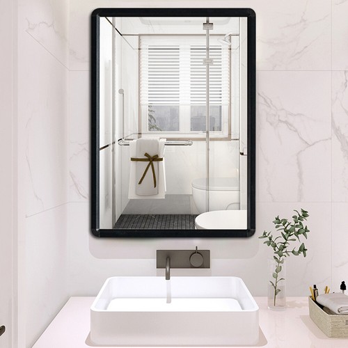 Large 50x70cm Rectangle Wall Mirror Bathroom Mirror Wall Mounted Vanity Mirror - Picture 3 of 14