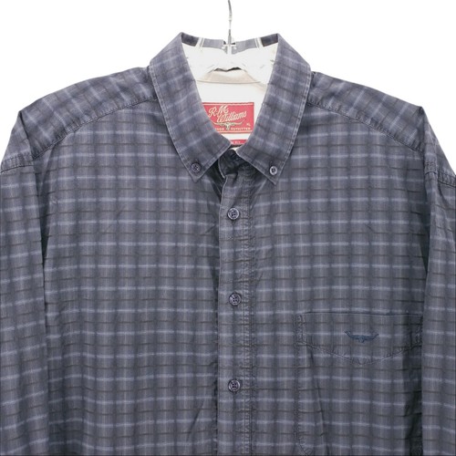 RM Williams Button Up Shirt Dark Blue 