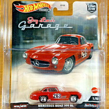 Hot Wheels Premium Car Culture Mercedes-Benz 300 SL Red Jay Leno's Garage RR