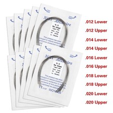 10pcs Dental Orthodontic Niti Heat Activated Arch Wires Round Elastic Ovoid