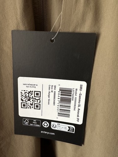 Arc'teryx LEAF size Medium SMU Gamma SL Anorak IFF - Ranger Green BNWT - Picture 2 of 5