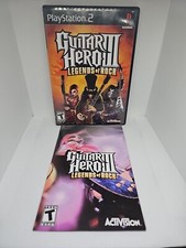 Guitar Hero III Legends Of Rock PS2 - Replacement Case And Manual Only