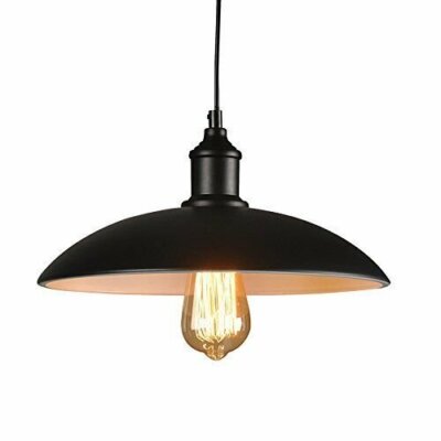 LEDSone Decken Pendelleuchte Industrial Metall Lampenschirm LED Hänge Retro Lampe