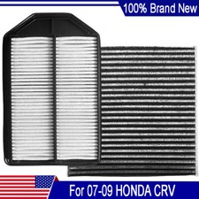 Combo Set Engine Charcoal Cabin Air Filter 17220rza000 For 2007-2009 Honda Crv