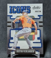 Justin Verlander Icons 2021 Absolute Baseball Card #I-6 Houston Astros