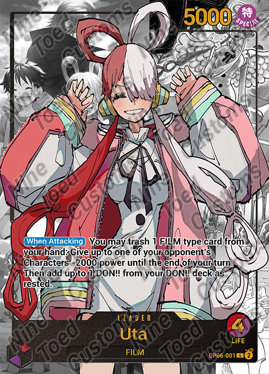 One Piece TCG Custom Leader - Uta (OP06-001) | eBay One Piece TCG Custom Leader - Uta (OP06-001) | eBay
