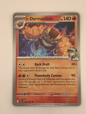 N's Darmanitan 027/159 Journey Together