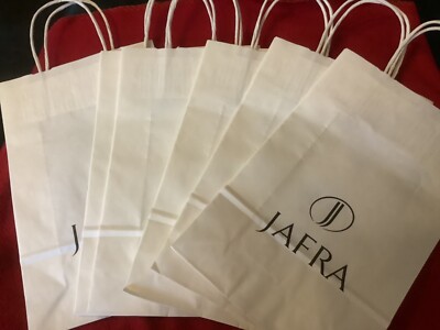 6x Jafra Geschenktasche Papiertüte Tragetasche Tüte Beutel Neu/Unbenutzt 