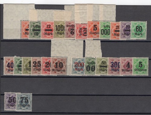 Württemberg 159/183 LUXURY ** MNH MINT NEVER HINGED 58EUR (74856