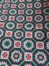 Fabric Christmas Stars 72 L X 44 W Multicolor