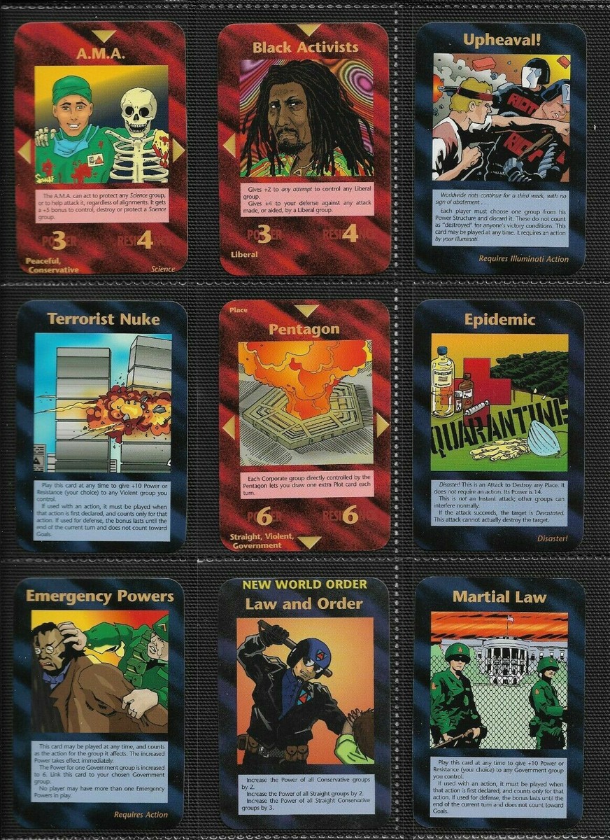 STARTER SET LIMITED 1st Ed. 1994 Illuminati INWO Card Game New