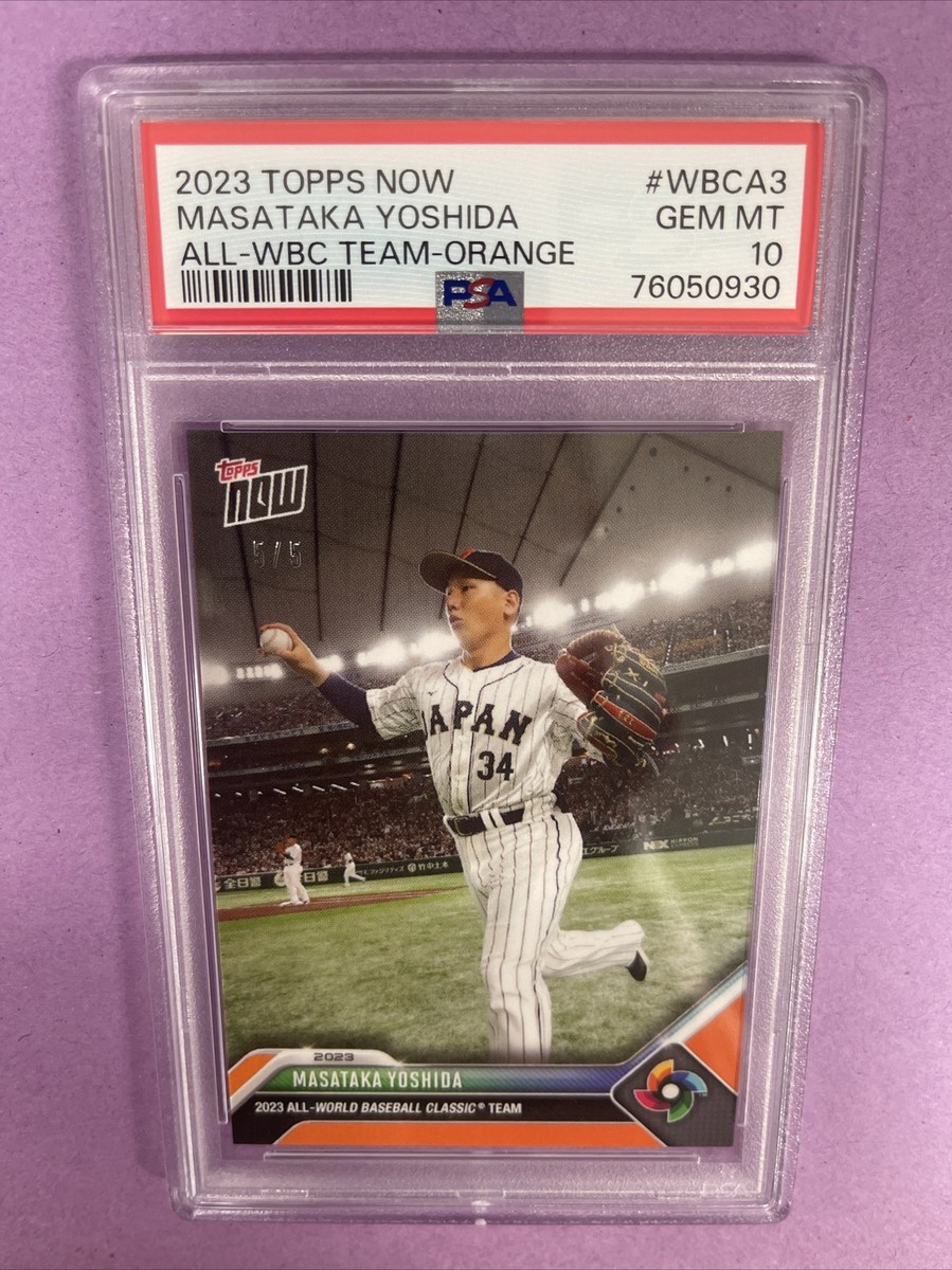 ゲームセンター・ゲームカード Topps Now Masataka Yoshida RC PSA WBC ゲームセンター・ゲームカード Topps Now Masataka Yoshida RC