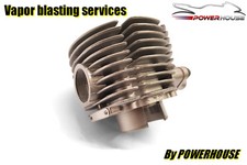 Yamaha XS650 vapour blasting services clutch engine cover casing aqua blast