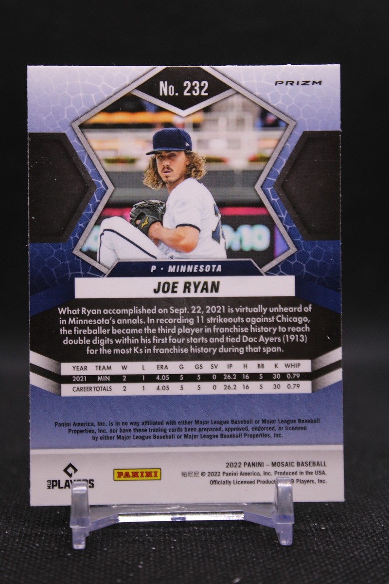 Joe Ryan #232 2022 Panini Mosaic Reactive Orange Mosaic