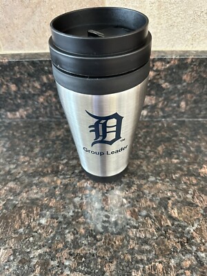 Leeds Stainless Steel Insulated Coffee Cup Detroit Tigers Group Leader 14 oz
