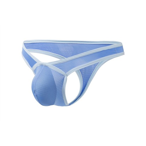 Men's Underwear Thongs Breathable Sexy Mesh Bulge Pouch T Back Panties Underpant - Picture 12 of 29