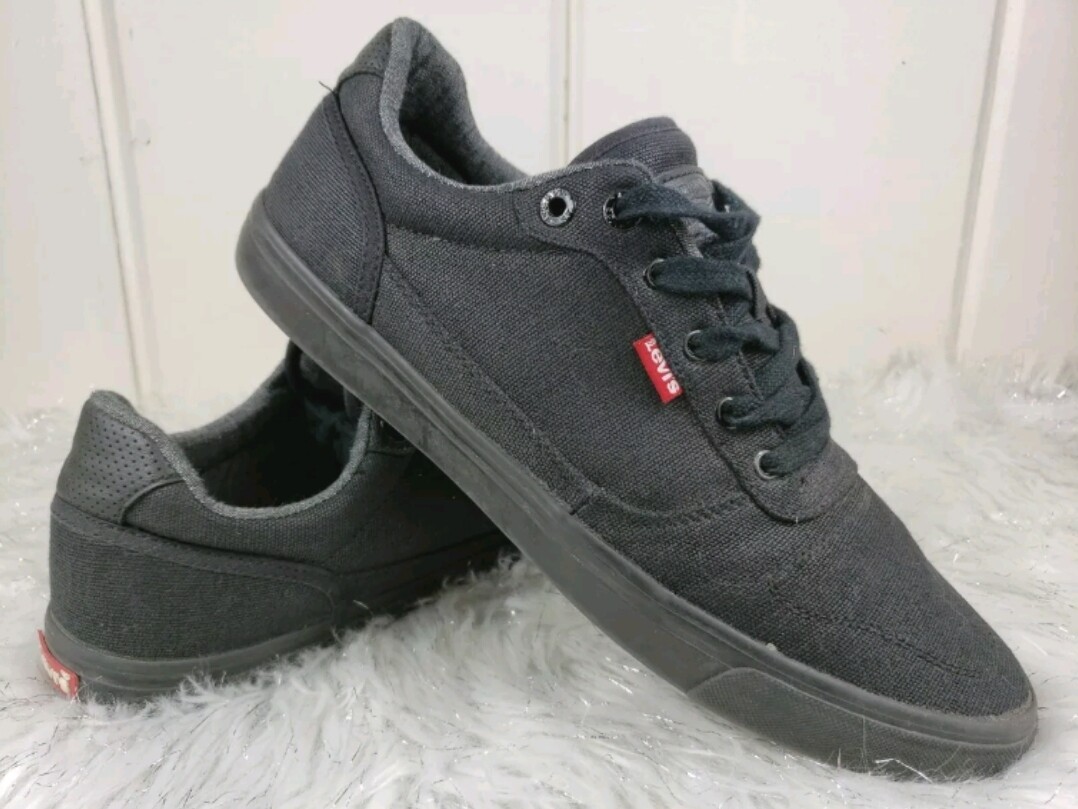 LEVI'S Carter Denim Comfort Tech Insole Mens Size 12 BlackShoes 517812-A48
