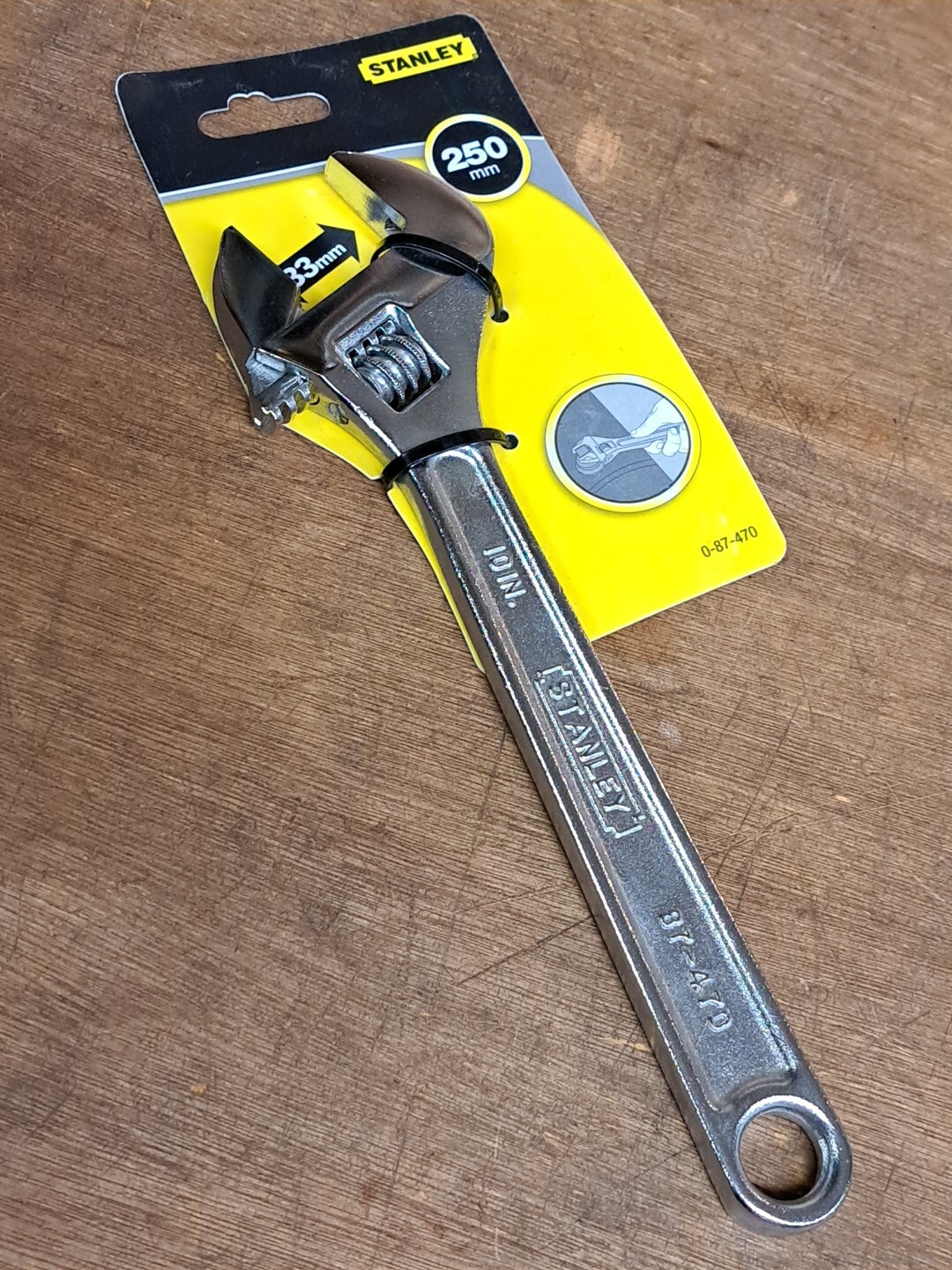 Stanley 0-87-470 Chrome Adjstable Wrench 10in/250mm