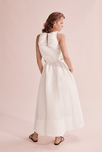 Country Road Antique White Cut Out Halter Dress 8 NWOT - Picture 4 of 8