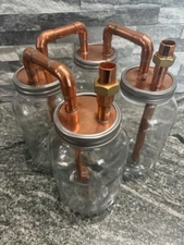 1/2” Tandem Mason Jar Thumpers For Wide Mouth Half Gallon With Mason Jars A1