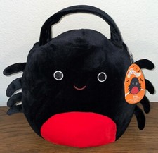 NWT Kelly Toys Squishmallows Halloween Trick r' Treat Bag Pail Bella Spider 12"