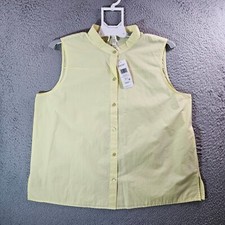 $118 NWT Eileen Fisher Sleeveless Shirt Top W...