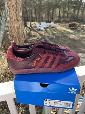Adidas Jonah Hill x Samba Maroon Orange DS Size 11.5 Virginia Tech