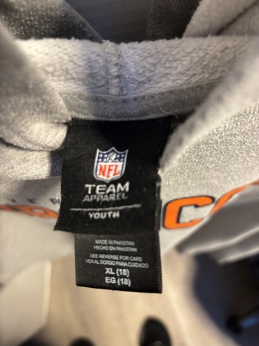 Team NFL Large Denver Broncos Hoodie Grey Unisex Size XL - Picture 4 of 5