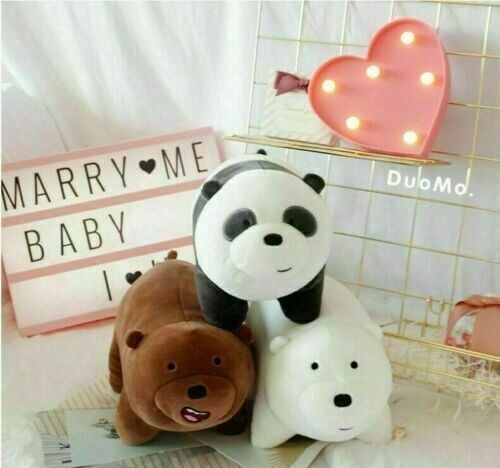 cute bare bears doll
